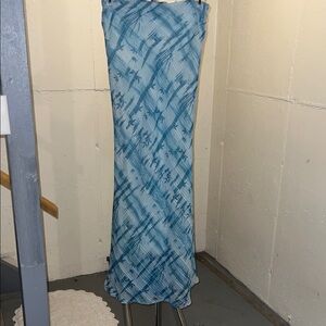 Blue Tie-Dye Women's Skirt